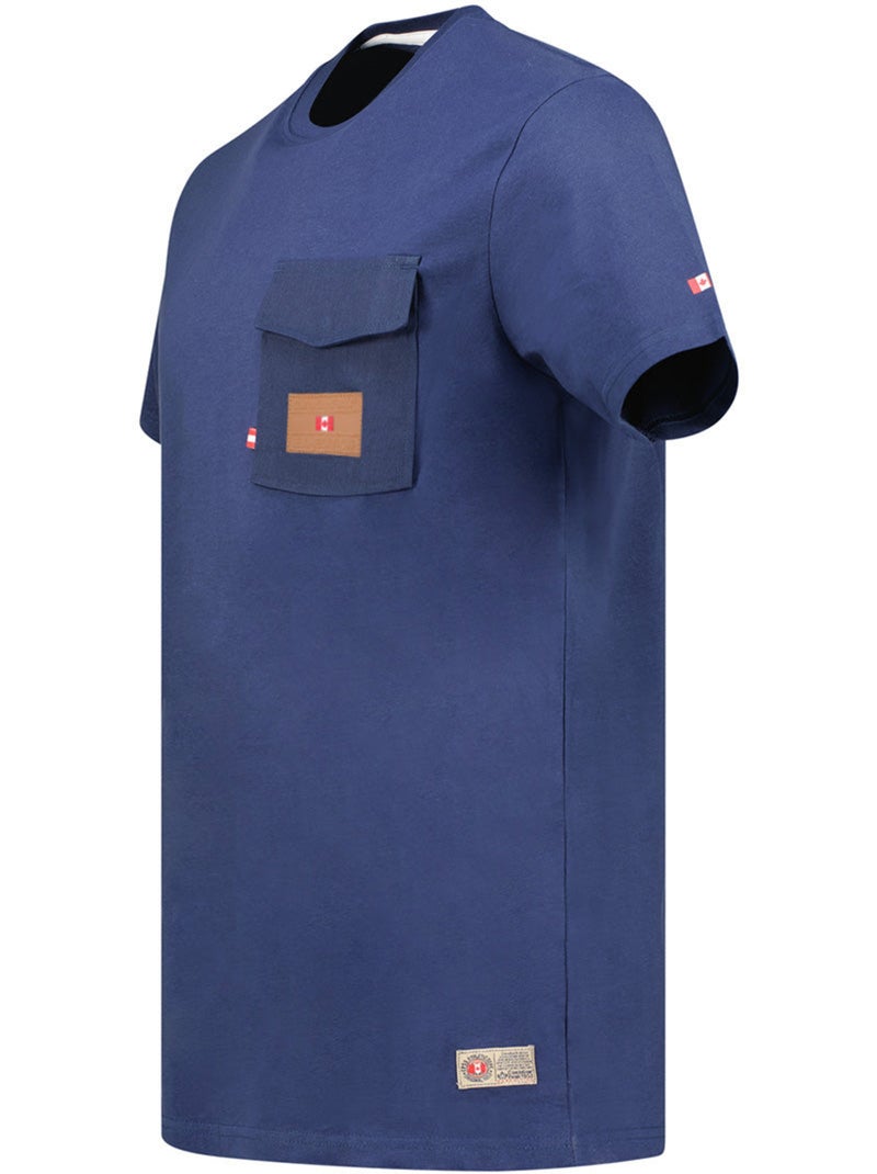 T-shirt imprimé josseak – canadian peak Bleu marine - Kiabi