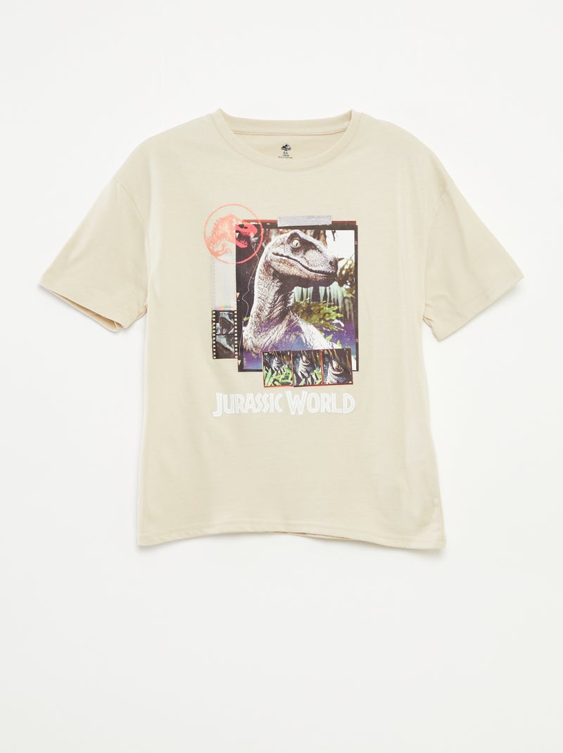 T-shirt imprimé 'Jurassic World' BEIGE - Kiabi