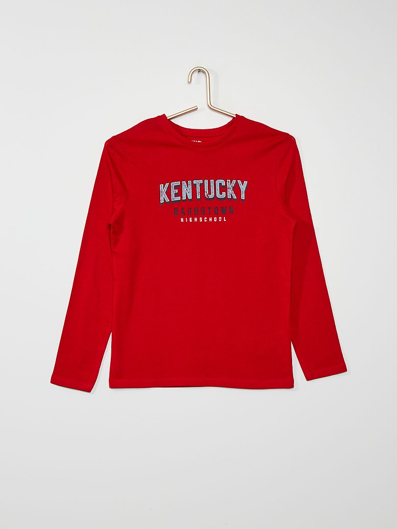 T-shirt imprimé 'Kentucky' rouge - Kiabi