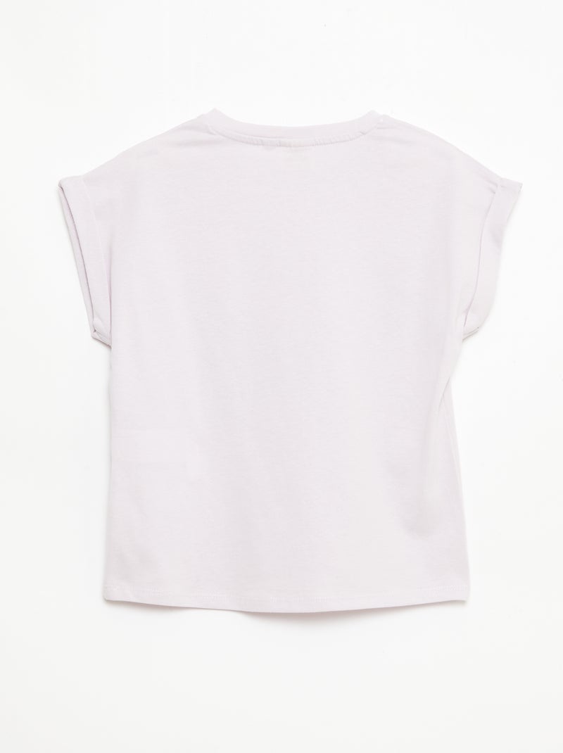T-shirt imprimé 'Kuromi' uni en coton Violet - Kiabi
