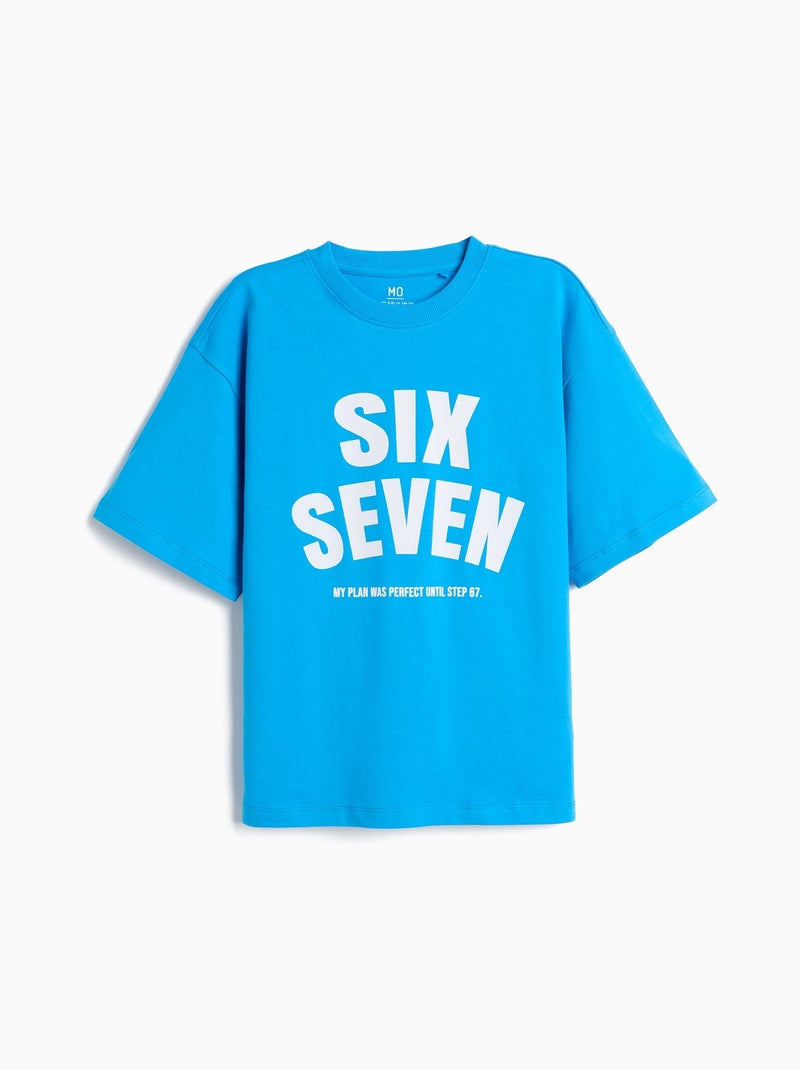 T-shirt imprimé « loose fit », mo fashion Bleu - Kiabi