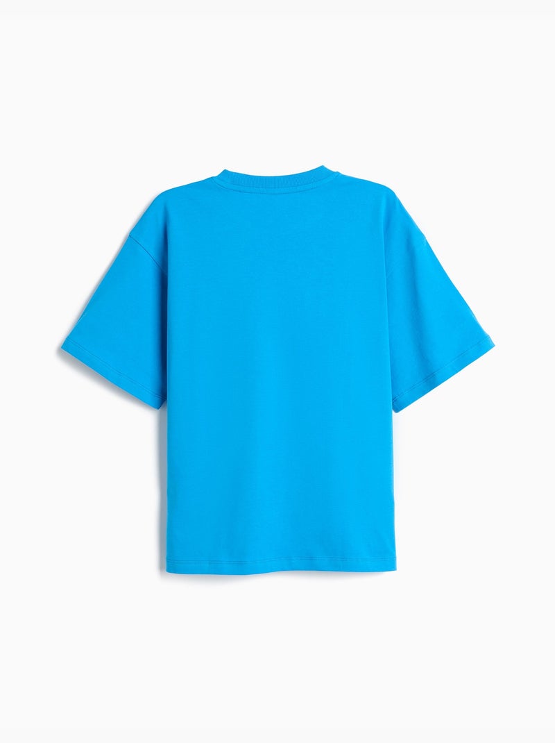 T-shirt imprimé « loose fit », mo fashion Bleu - Kiabi