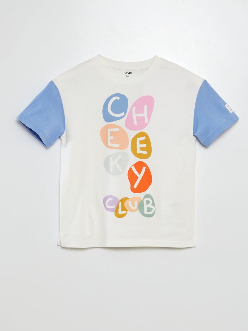 T-shirt imprimé manches courtes  - Grafik Edition BLANC - Kiabi
