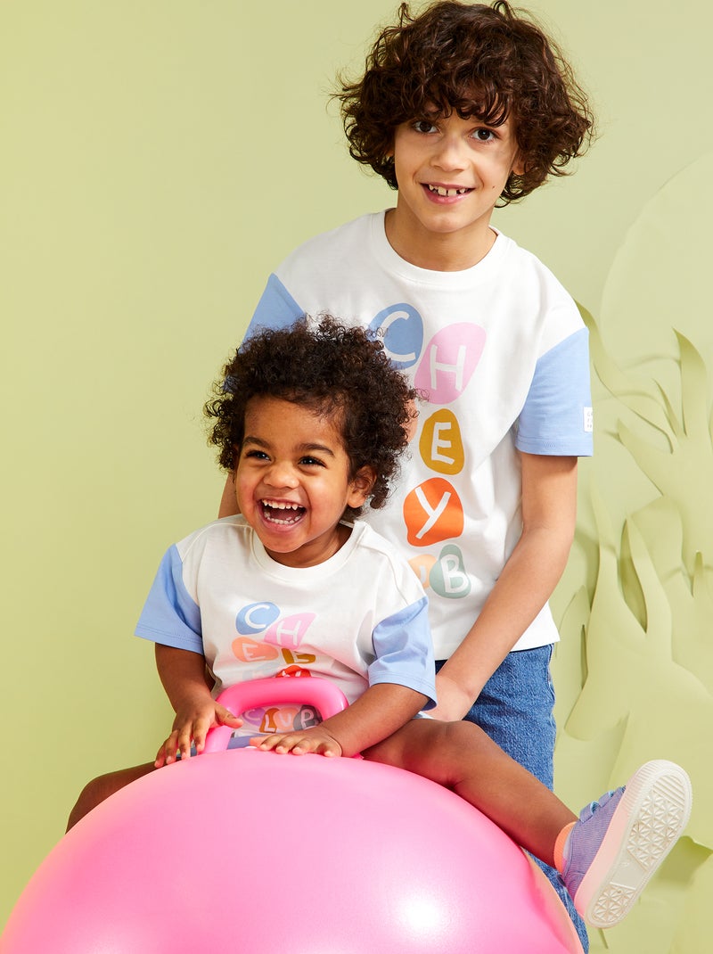 T-shirt imprimé manches courtes  - Grafik Edition BLANC - Kiabi