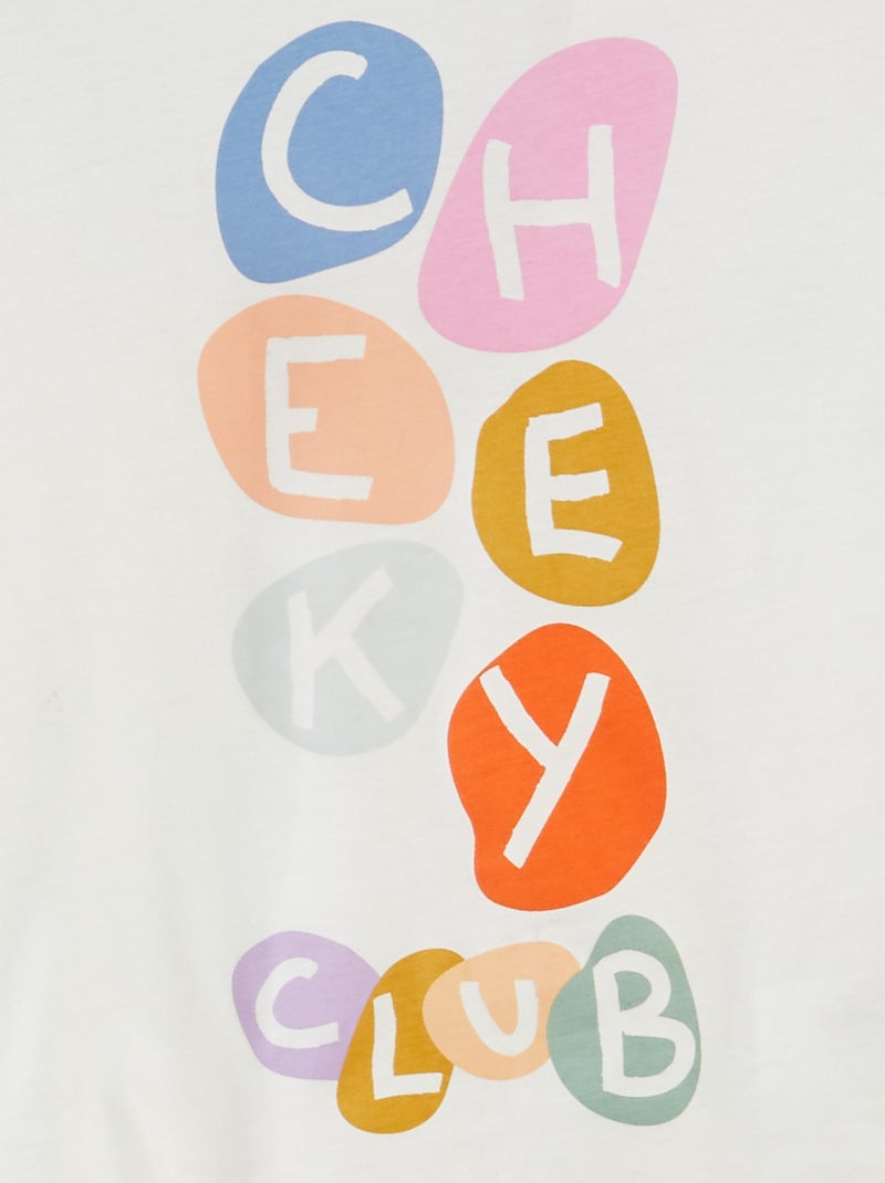 T-shirt imprimé manches courtes  - Grafik Edition BLANC - Kiabi