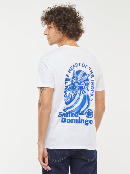 T-shirt imprimé manches courtes - Kiabi