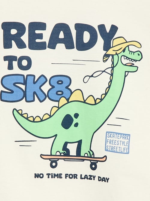 T-shirt imprimé manches courtes - Kiabi