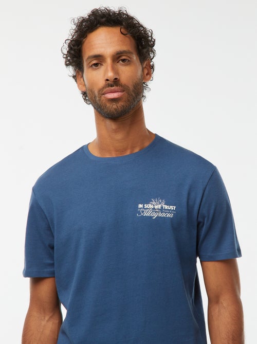 T-shirt imprimé manches courtes - Kiabi