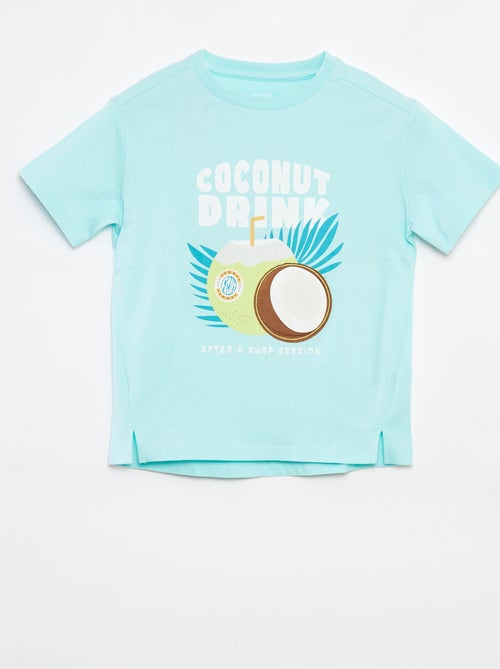 T-shirt imprimé manches courtes - Kiabi