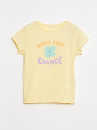 T-shirt imprimé manches courtes et col rond
