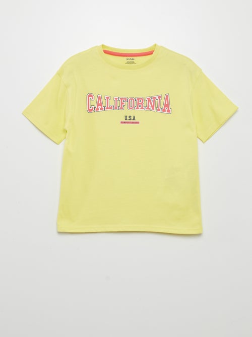 T-shirt imprimé manches courtes - Kiabi
