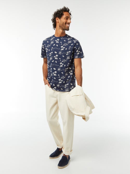 T-shirt imprimé manches courtes - Kiabi
