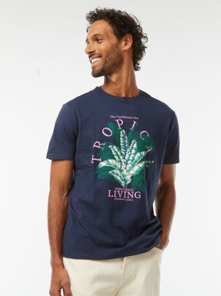 T-shirt imprimé manches courtes