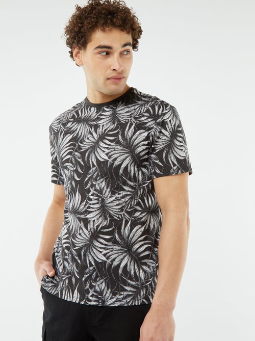T-shirt imprimé manches courtes - Kiabi