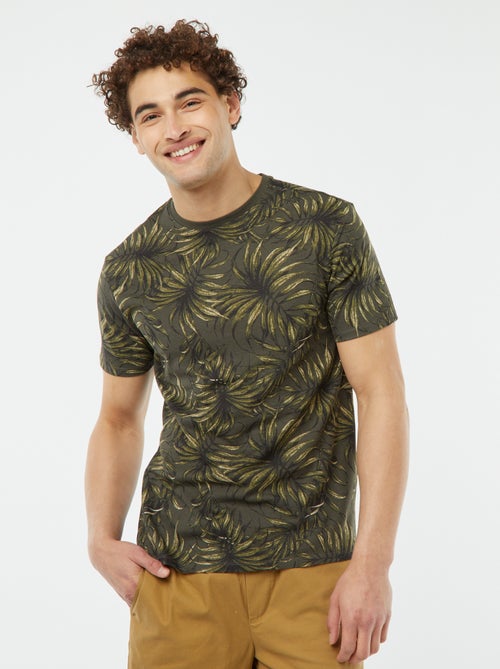 T-shirt imprimé manches courtes - Kiabi