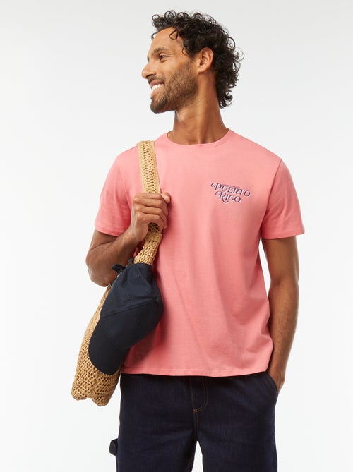 T-shirt imprimé manches courtes - Kiabi