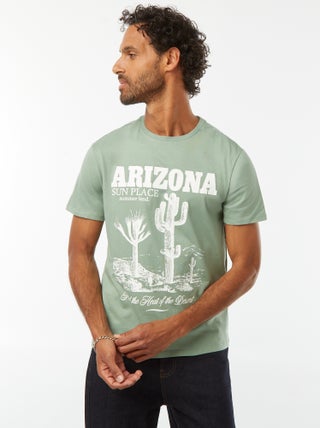 T-shirt imprimé manches courtes