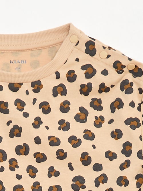 T-shirt imprimé manches longues - So Easy - Kiabi