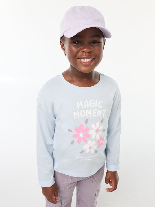 T-shirt imprimé manches longues - Kiabi