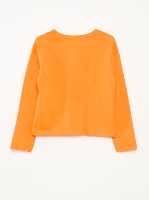 T-shirt imprimé manches longues - Kiabi