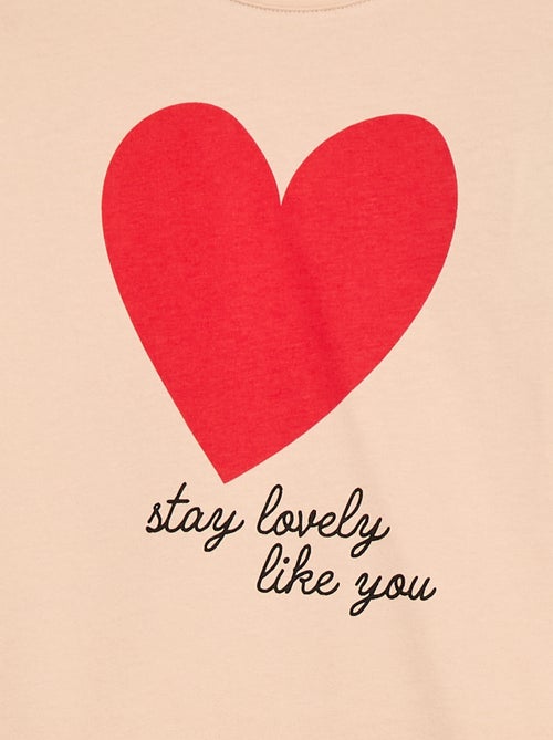 T-shirt imprimé manches longues - Kiabi