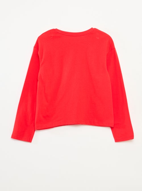 T-shirt imprimé manches longues - Kiabi
