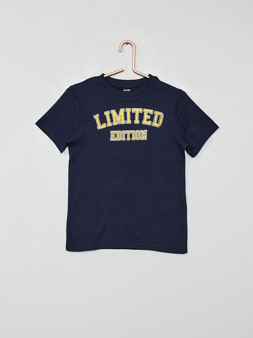 T-shirt  imprimé marine/limited - Kiabi