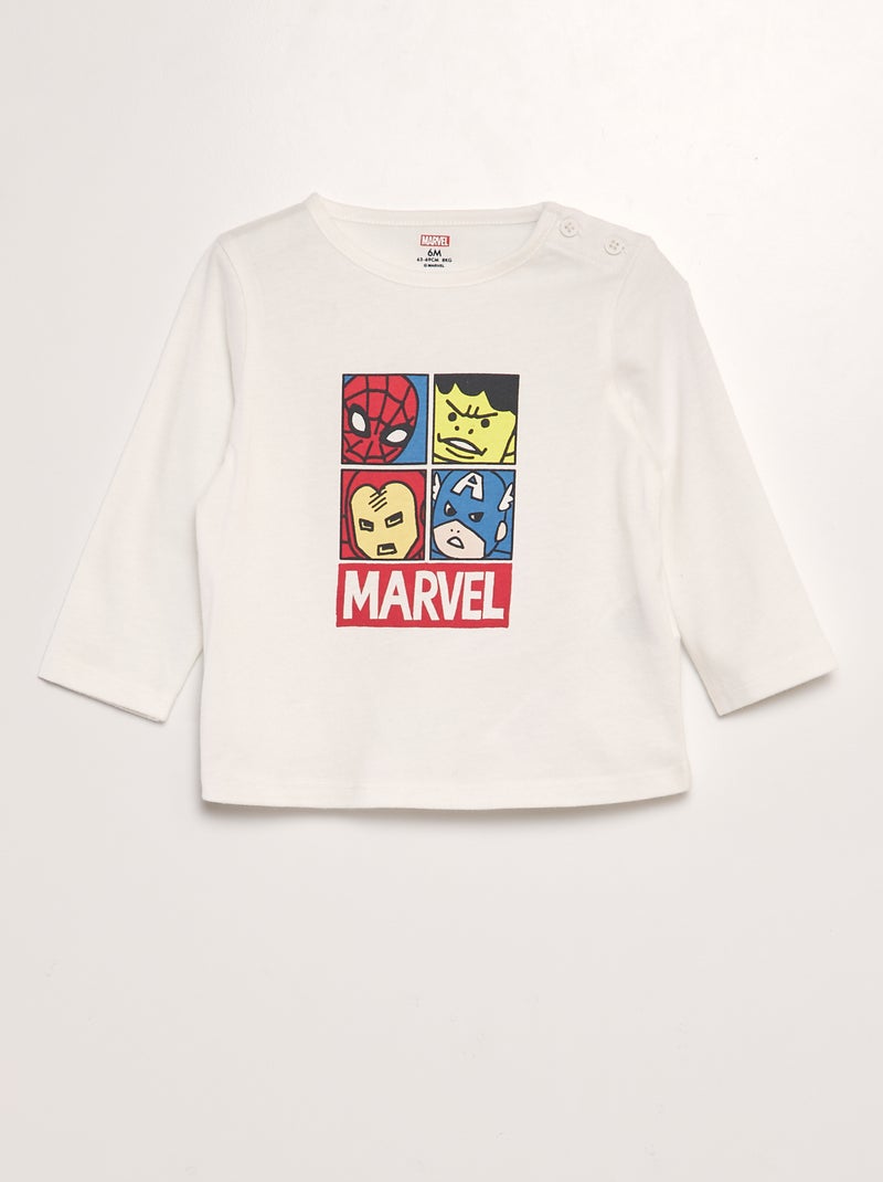 T-shirt imprimé 'Marvel' Blanc - Kiabi