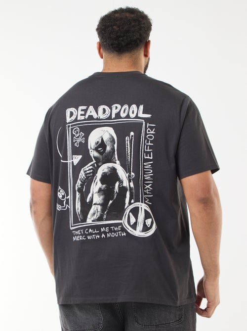 T-shirt imprimé 'Marvel' 'Deadpool' en coton uni - Kiabi