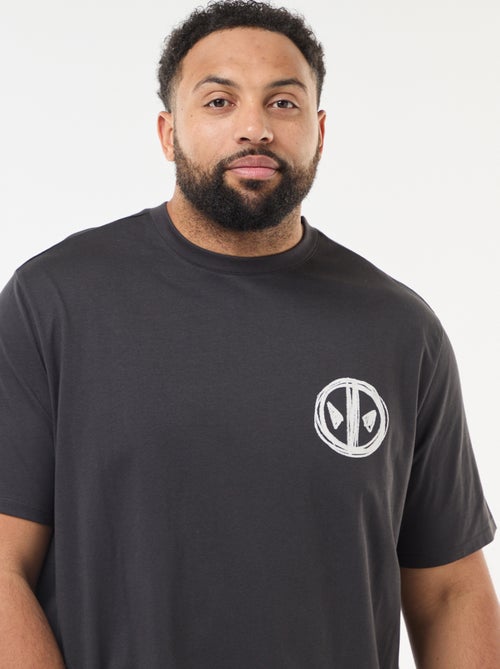 T-shirt imprimé 'Marvel' 'Deadpool' en coton uni - Kiabi