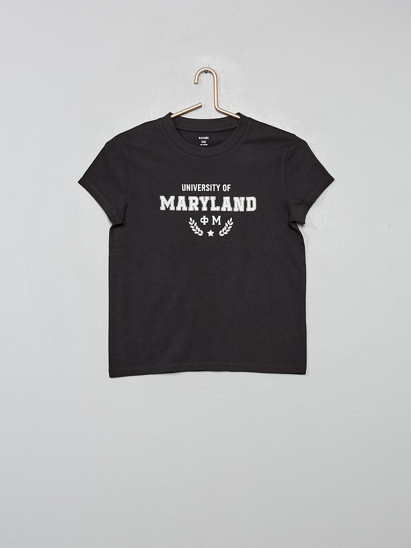 T-shirt imprimé 'Maryland' gris foncé - Kiabi