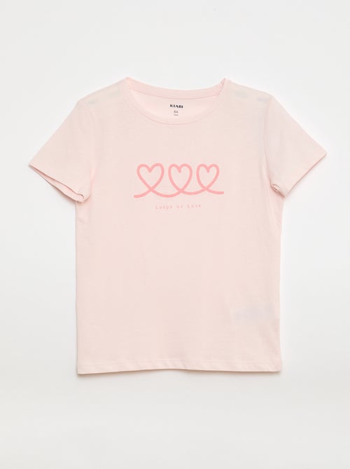 T-shirt imprimé message à manches courtes - Kiabi T-shirt imprimé message à manches courtes - Kiabi