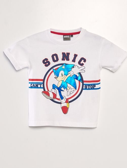 T-shirt imprimé métallisé 'Sonic' - Kiabi