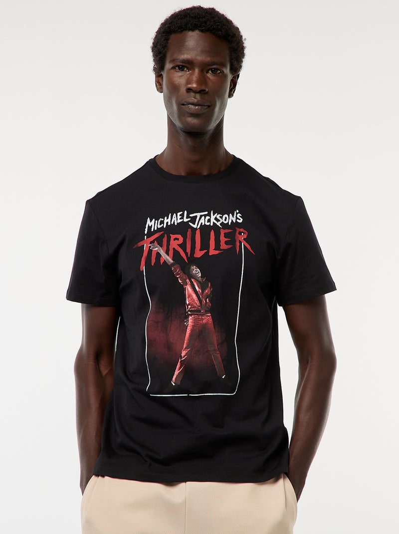 T-shirt Michael Jackson Thriller - Taille XL - Noir - Occasion Très Bon État