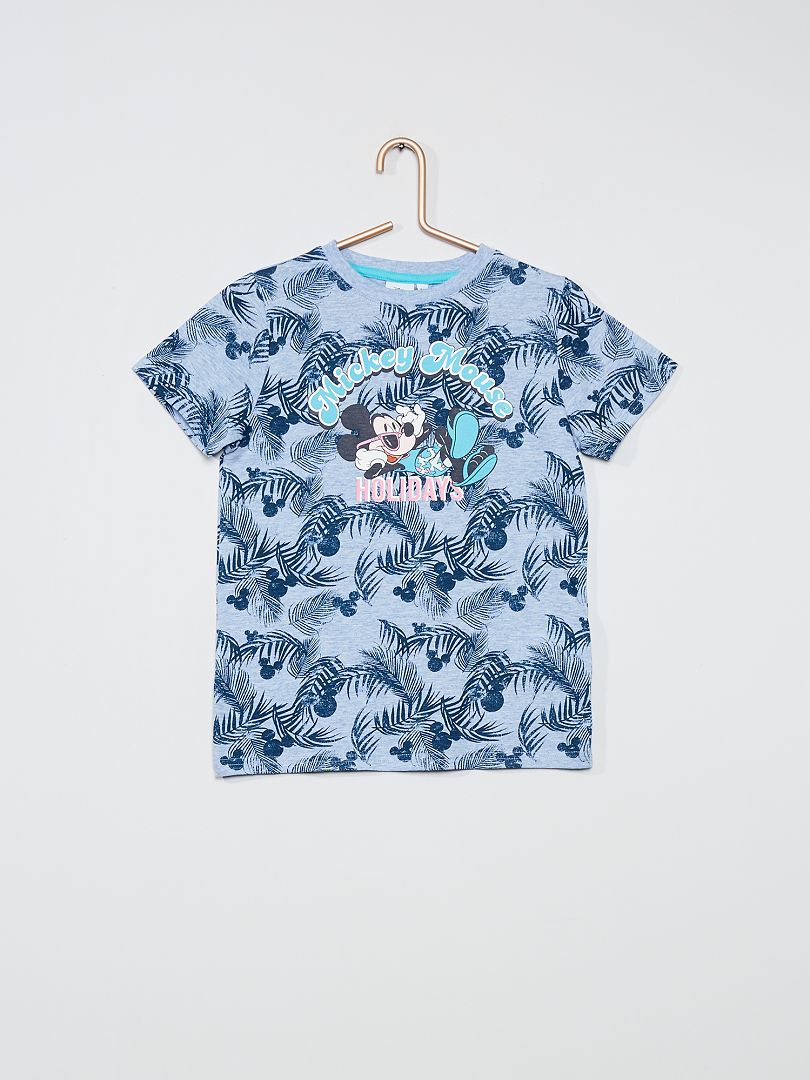 T-shirt imprimé 'Mickey' bleu - Kiabi