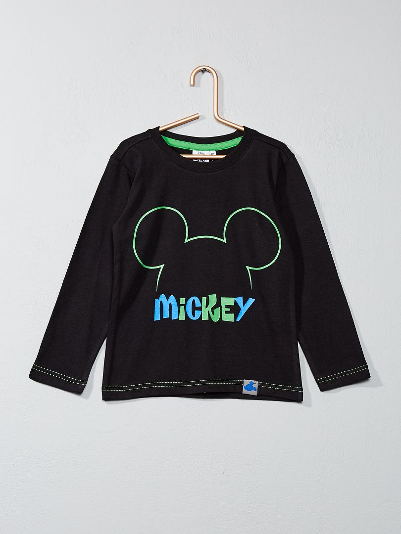 T-shirt imprimé 'Mickey' noir - Kiabi