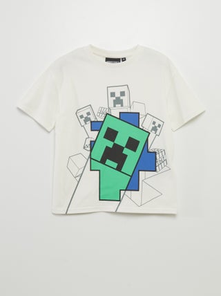 T-shirt imprimé 'Minecraft'