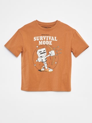 T-shirt imprimé 'Minecraft'