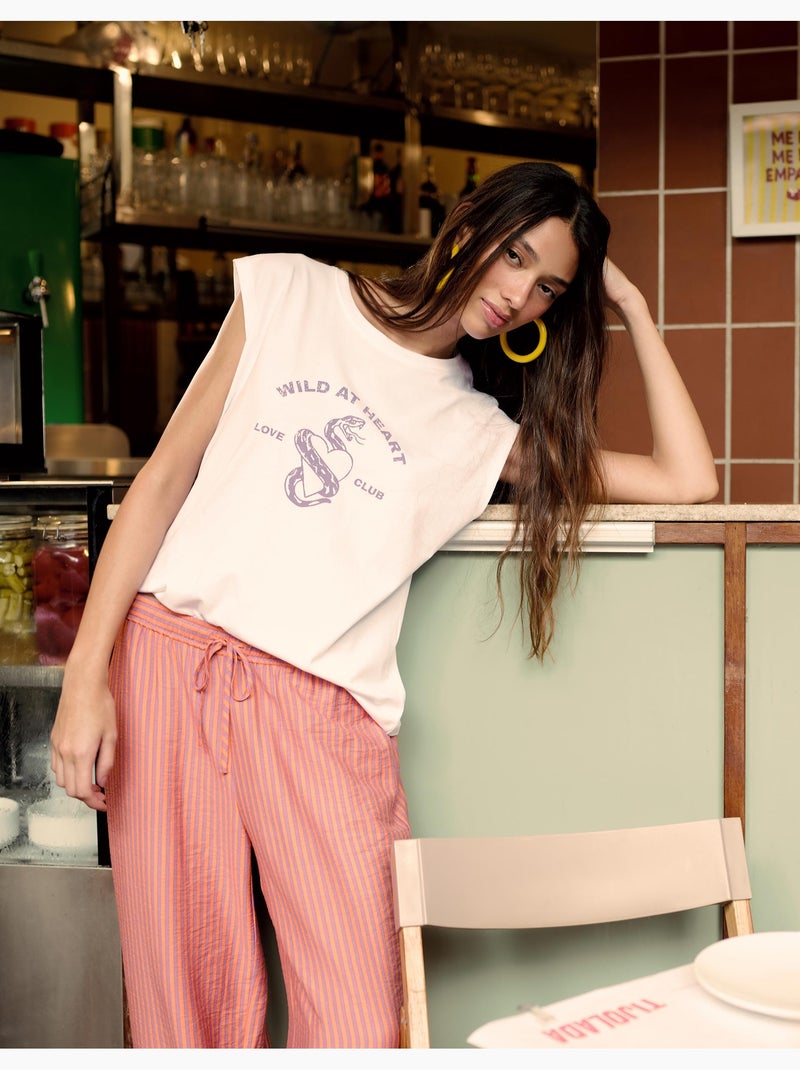 T-shirt imprimé, MO Fashion Blanc - Kiabi