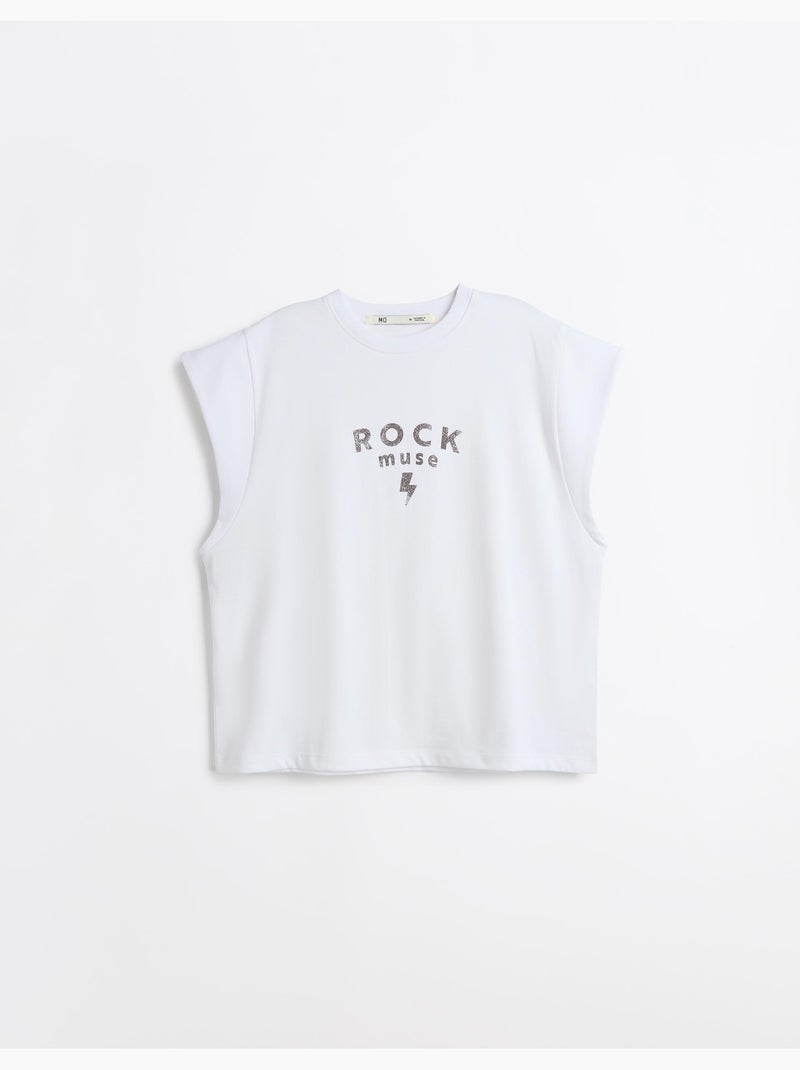 T-shirt imprimé, MO Fashion Blanc - Kiabi