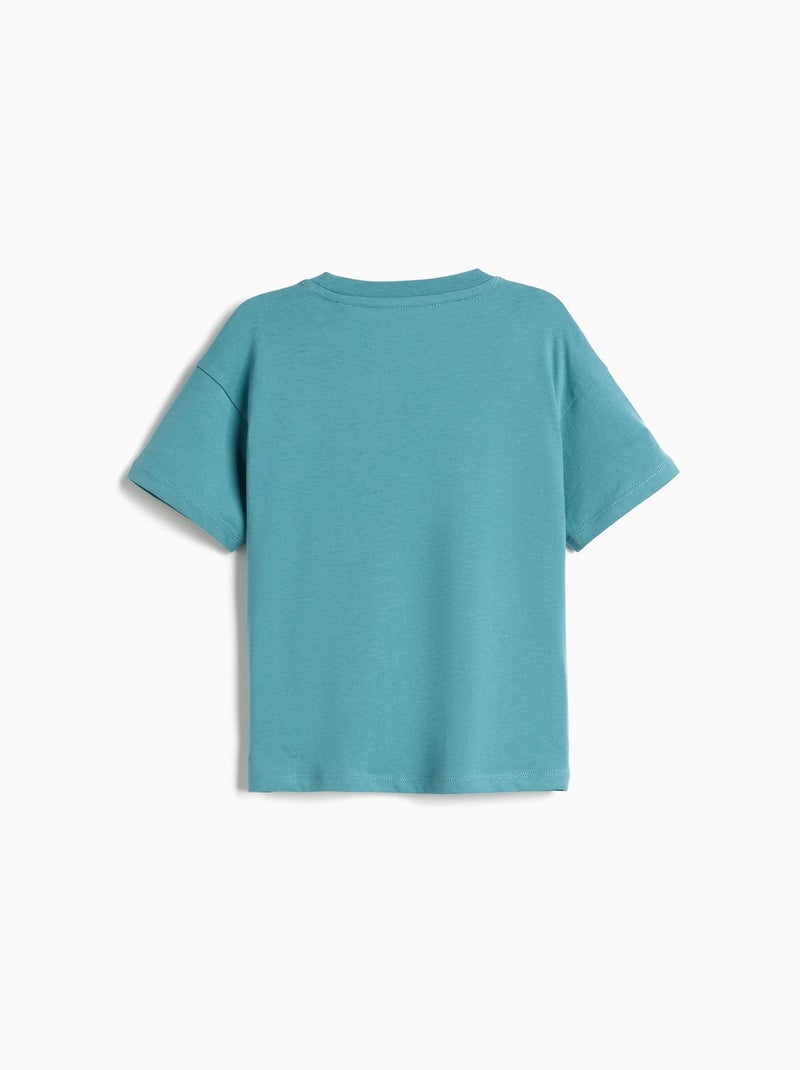 T-shirt imprimé, MO Fashion Bleu - Kiabi