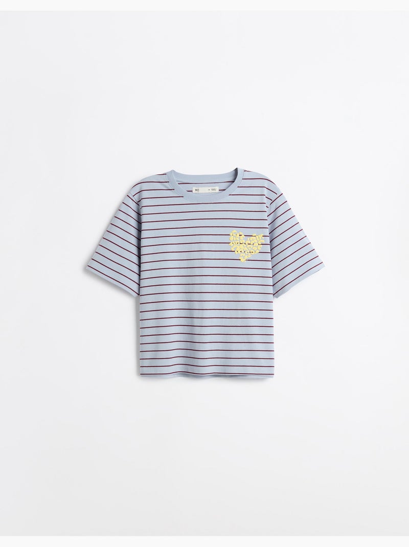 T-shirt imprimé, MO Fashion Bleu - Kiabi