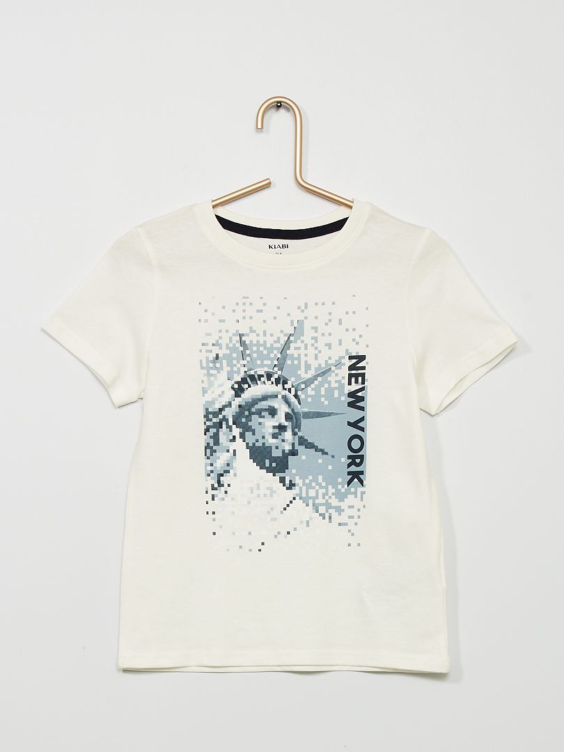 T-shirt imprimé 'New York' blanc 'ny' - Kiabi