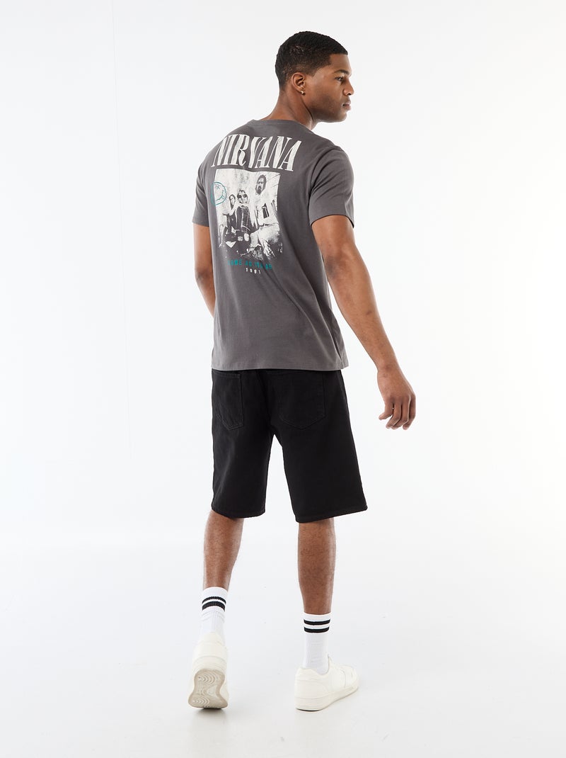 T-shirt imprimé 'Nirvana' Gris - Kiabi