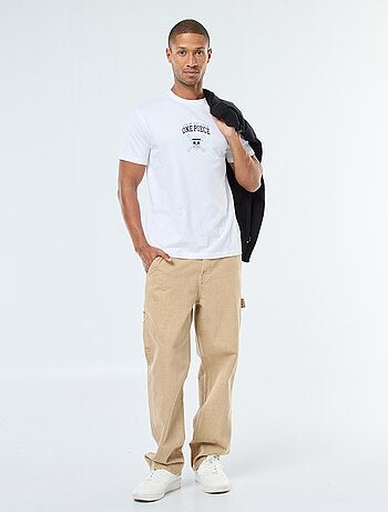 T-shirt imprimé 'One Piece' à manches courtes