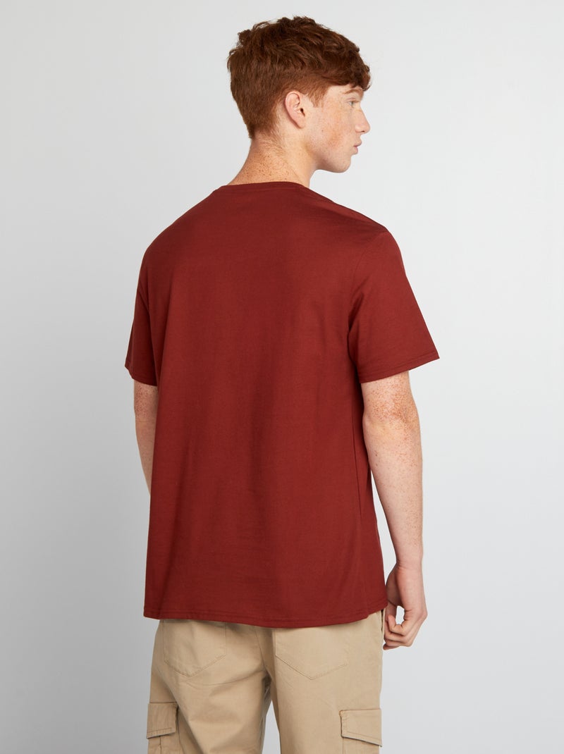 T-shirt imprimé Orange - Kiabi