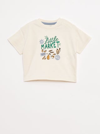 T-shirt imprimé poitrine & dos