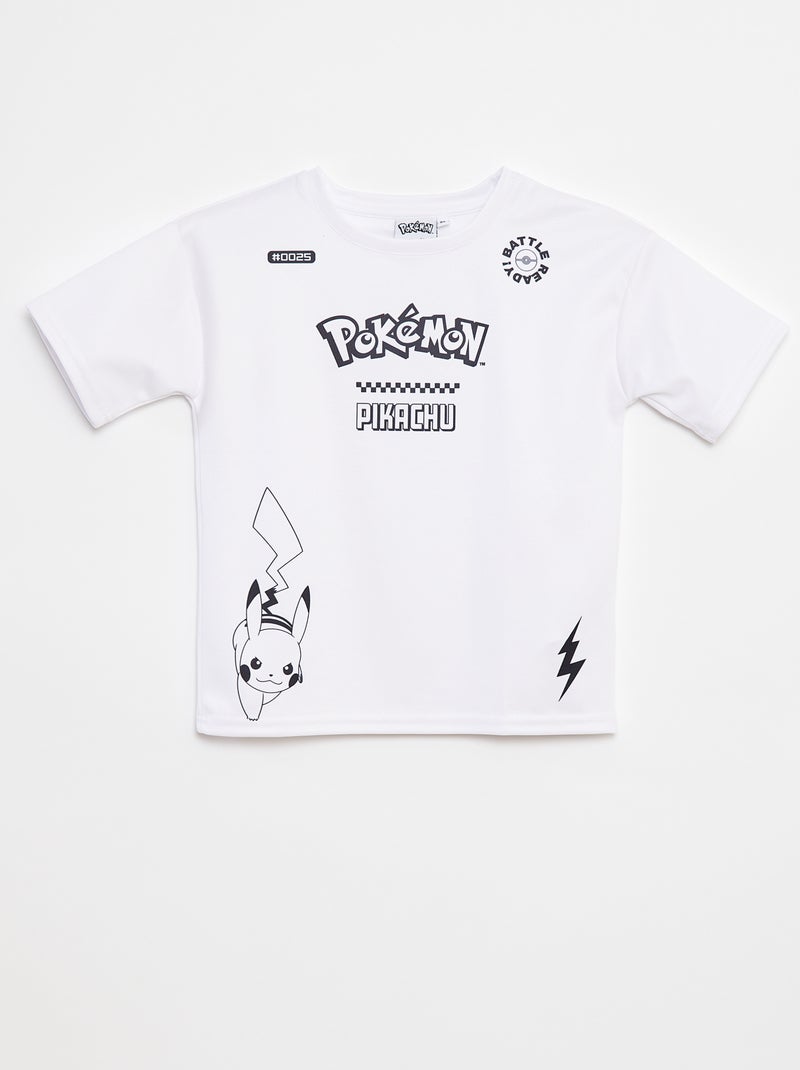 T-shirt imprimé 'Pokemon' blanc - Kiabi