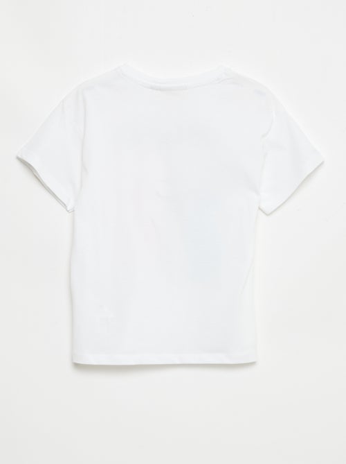 T-shirt imprimé 'Rolling stones' en coton - Kiabi