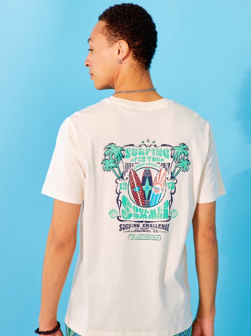 T-shirt homme imprimé esprit surf | Ritchie Jeans
